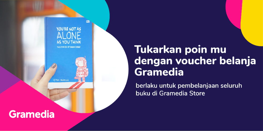 Tukarkan Poin Anda untuk Voucher Belanja di Gramedia