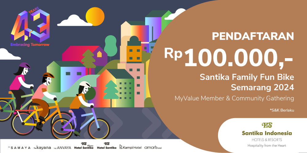 Gambar event Pendaftaran Family Fun Bike 2024 - Semarang dari Santika Indonesia Hotels & Resorts