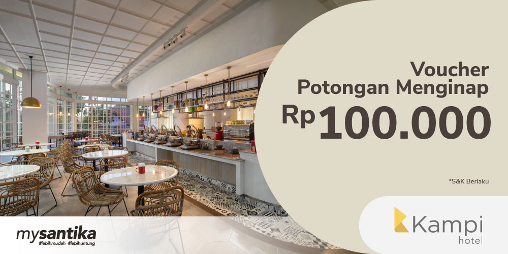 Info & Kode Promo Santika: Voucher MySantika Rp100.000 - MyValue